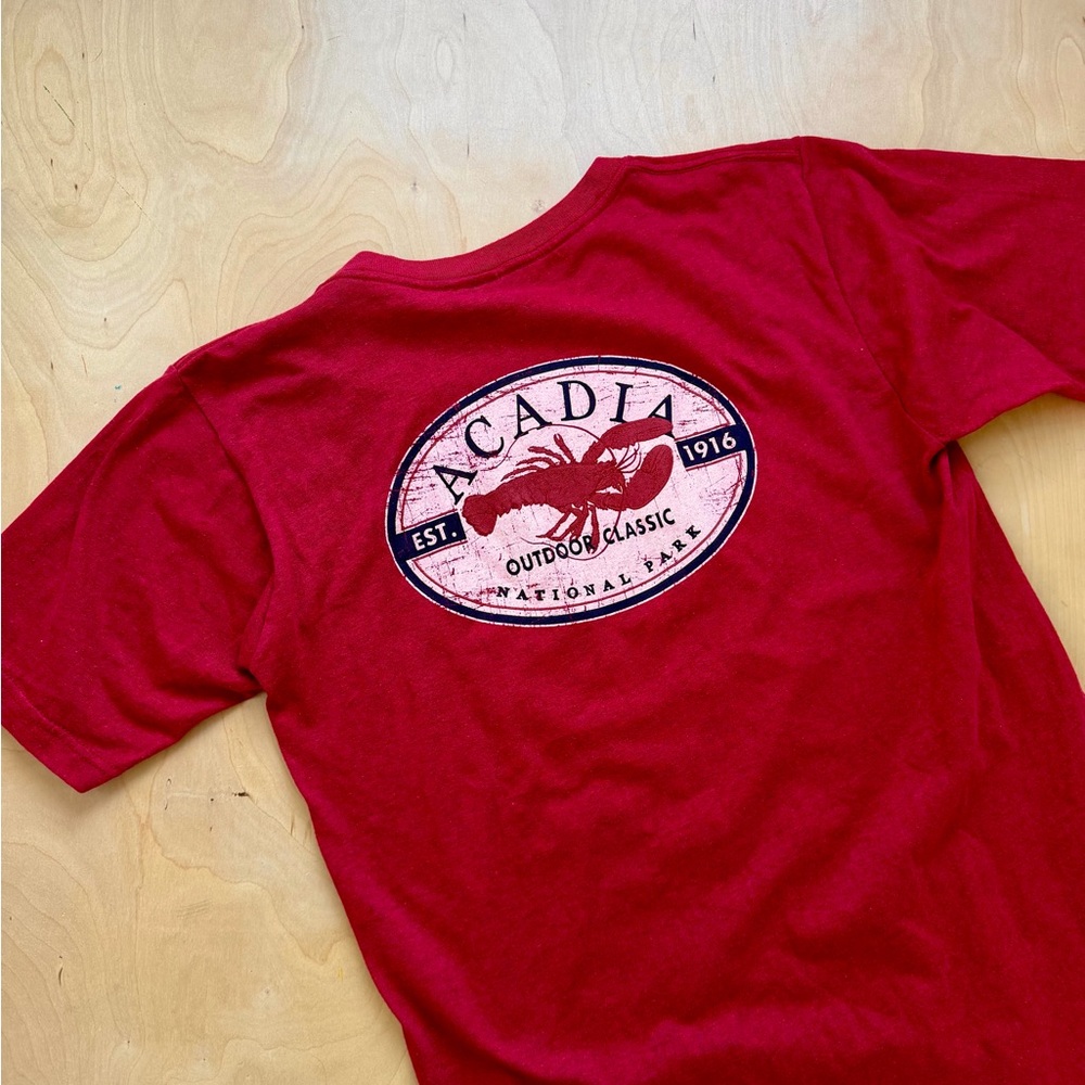 Acadia Red Short Sleeve Tee
